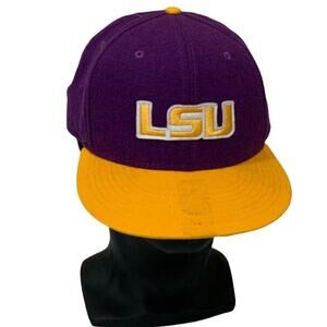 LSU Nike True Louisiana State University Hat Embroidered Purple Yellow Cap